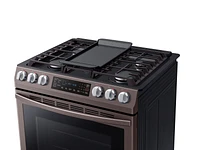 5.8 cu. ft. Slide-in Gas Range with Convection in Tuscan Stainless Steel Range - NX58R9421ST/AA | Samsung US