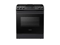 NX60T8311SG/AA | 6.0 cu. ft. Smart Slide-in Gas Range with Convection in Black Stainless Steel | Samsung Business US