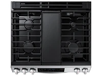 NX60T8311SS/AA | 6.0 cu. ft. Smart Slide-in Gas Range with Convection in Stainless Steel | Samsung Business US