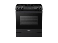 NX60T8511SG/AA | 6.0 cu ft. Smart Slide-in Gas Range with Air Fry in Black Stainless Steel | Samsung Business US