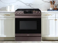 6.0 cu ft. Smart Slide-in Gas Range with Air Fry in Tuscan Stainless Steel Ranges - NX60T8511ST/AA | Samsung US