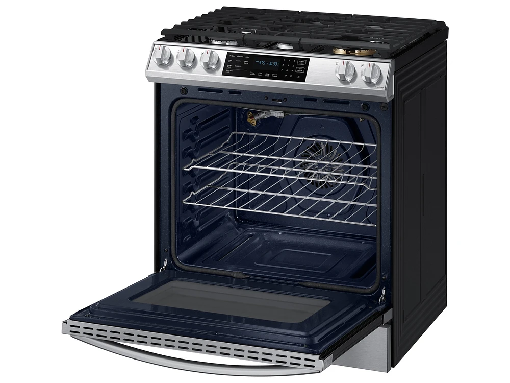 6.0 cu. ft. Smart Slide-in Gas Range with Air Fry in Stainless Steel Ranges - NX60T8511SS/AA | Samsung US