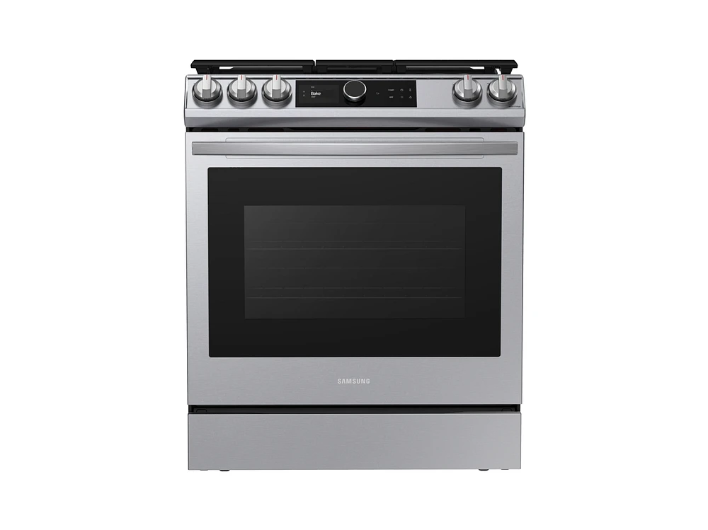 NX60T8711SS/AA | 6.0 cu ft. Smart Slide-in Gas Range with Smart Dial & Air Fry in Stainless Steel | Samsung Business US