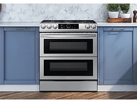 NX60T8751SS/AA | 6.0 cu ft. Smart Slide-in Gas Range with Flex Duo™, Smart Dial & Air Fry in Stainless Steel | Samsung Business US