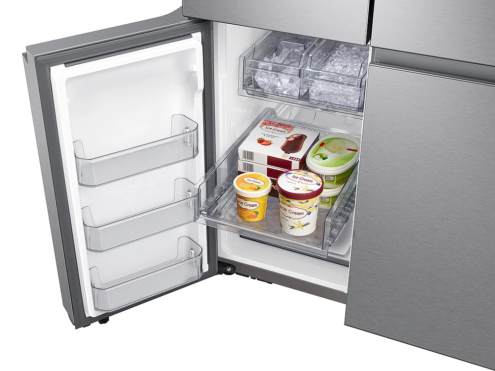 29 cu. ft. Smart 4-Door Flex™ refrigerator with Family Hub™ and Beverage Center in Stainless Steel Refrigerators - RF29A9771SR/AA | Samsung US