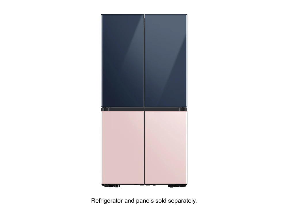 BESPOKE 4-Door Flex™ Refrigerator Panel in Rose Pink Glass - Bottom Panel Home Appliances Accessories - RA-F18DBB32/AA | Samsung US