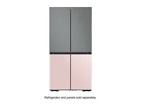 BESPOKE 4-Door Flex™ Refrigerator Panel in Rose Pink Glass - Bottom Panel Home Appliances Accessories - RA-F18DBB32/AA | Samsung US