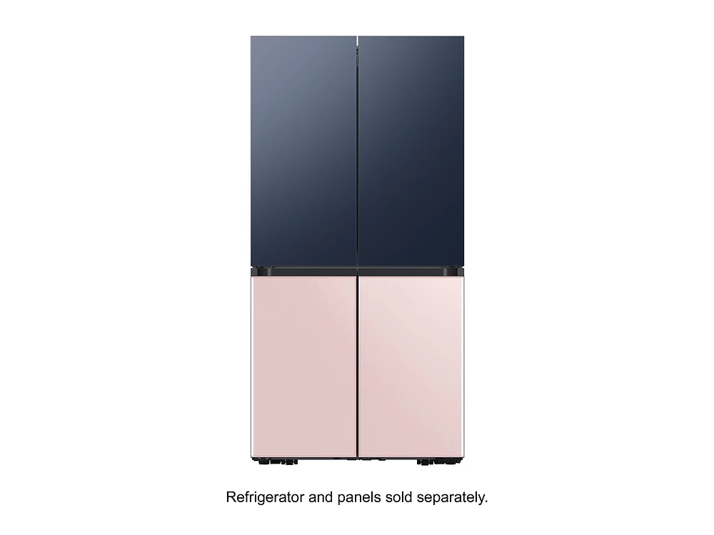 BESPOKE 4-Door Flex™ Refrigerator Panel in Rose Pink Glass - Bottom Panel Home Appliances Accessories - RA-F18DBB32/AA | Samsung US