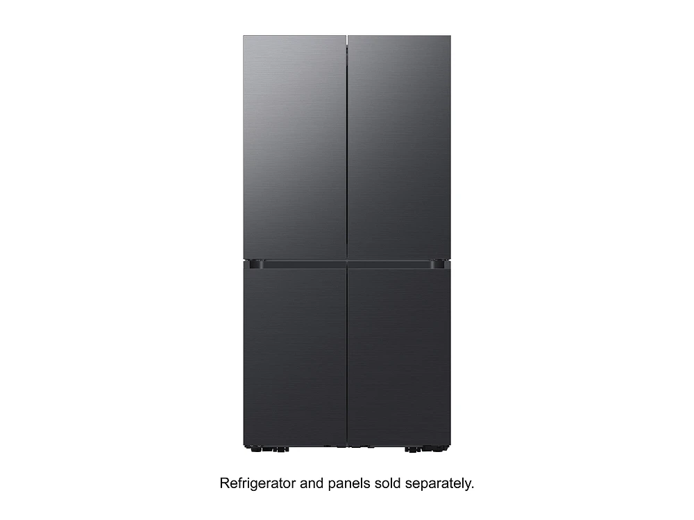 BESPOKE 4-Door Flex™ Refrigerator Panel in Matte Black Steel - Bottom Panel Home Appliances Accessories - RA-F18DBBMT/AA | Samsung US