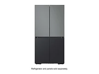 BESPOKE 4-Door Flex™ Refrigerator Panel in Matte Black Steel - Bottom Panel Home Appliances Accessories - RA-F18DBBMT/AA | Samsung US