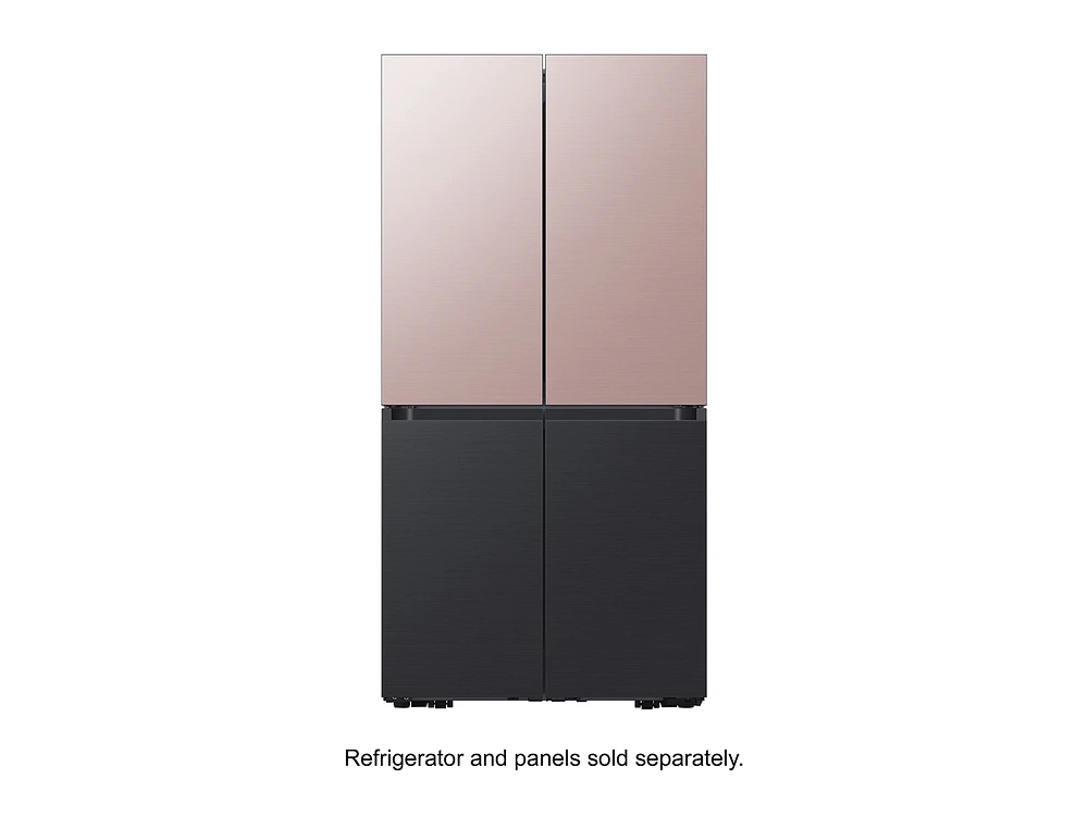 BESPOKE 4-Door Flex™ Refrigerator Panel in Matte Black Steel - Bottom Panel Home Appliances Accessories - RA-F18DBBMT/AA | Samsung US