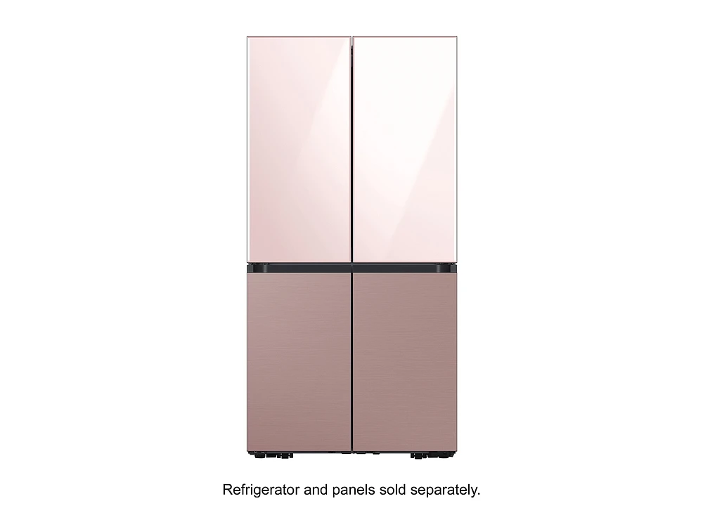 BESPOKE 4-Door Flex™ Refrigerator Panel in Rose Pink Glass - Top Panel Home Appliances Accessories - RA-F18DUU32/AA | Samsung US