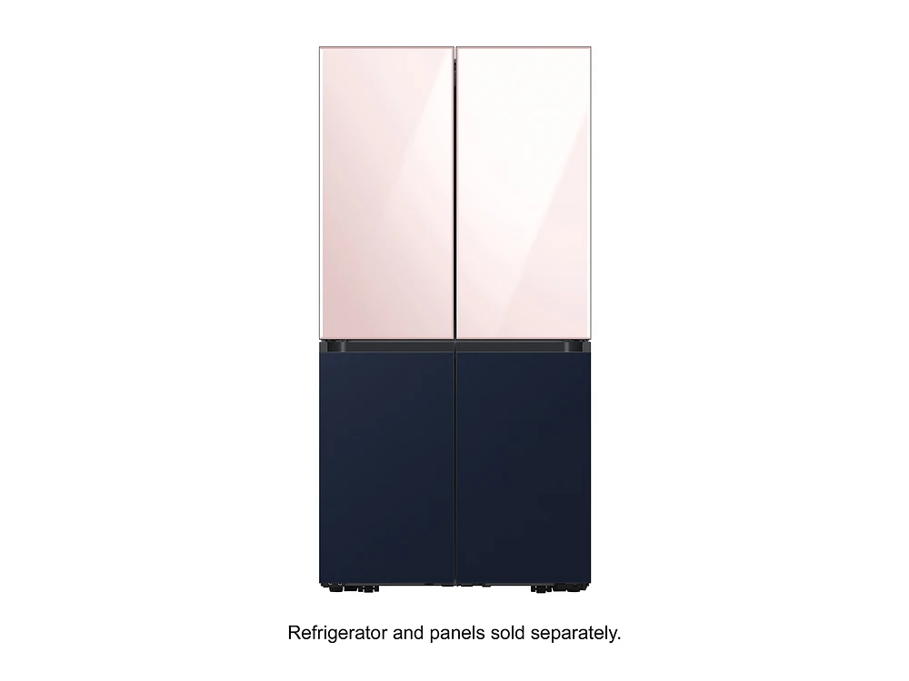 BESPOKE 4-Door Flex™ Refrigerator Panel in Rose Pink Glass - Top Panel Home Appliances Accessories - RA-F18DUU32/AA | Samsung US