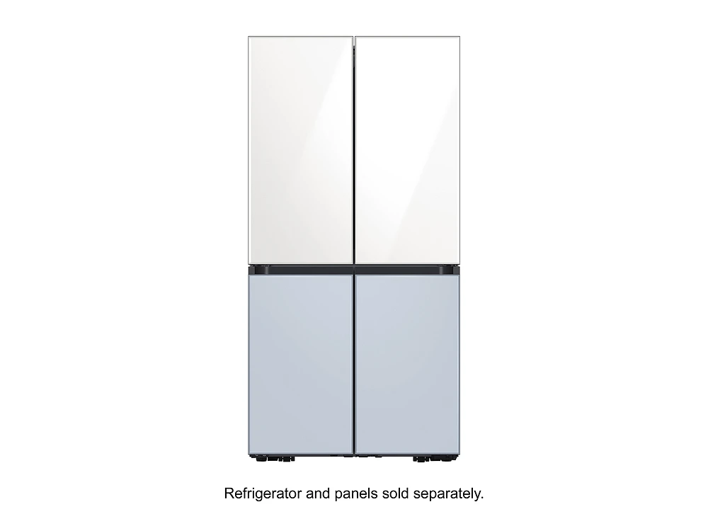 RA-F18DUU35/AA | BESPOKE 4-Door Flex™ Refrigerator Panel in White Glass - Top Panel | Samsung Business US