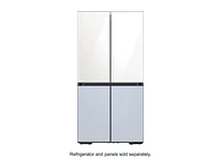 RA-F18DUU35/AA | BESPOKE 4-Door Flex™ Refrigerator Panel in White Glass - Top Panel | Samsung Business US