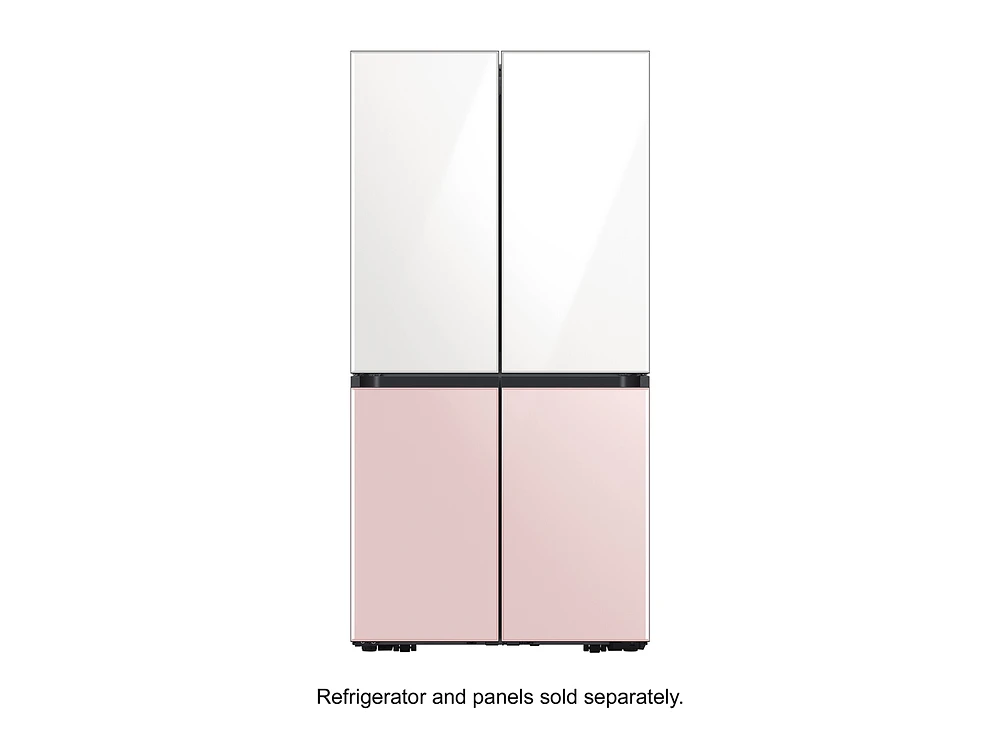 RA-F18DUU35/AA | BESPOKE 4-Door Flex™ Refrigerator Panel in White Glass - Top Panel | Samsung Business US