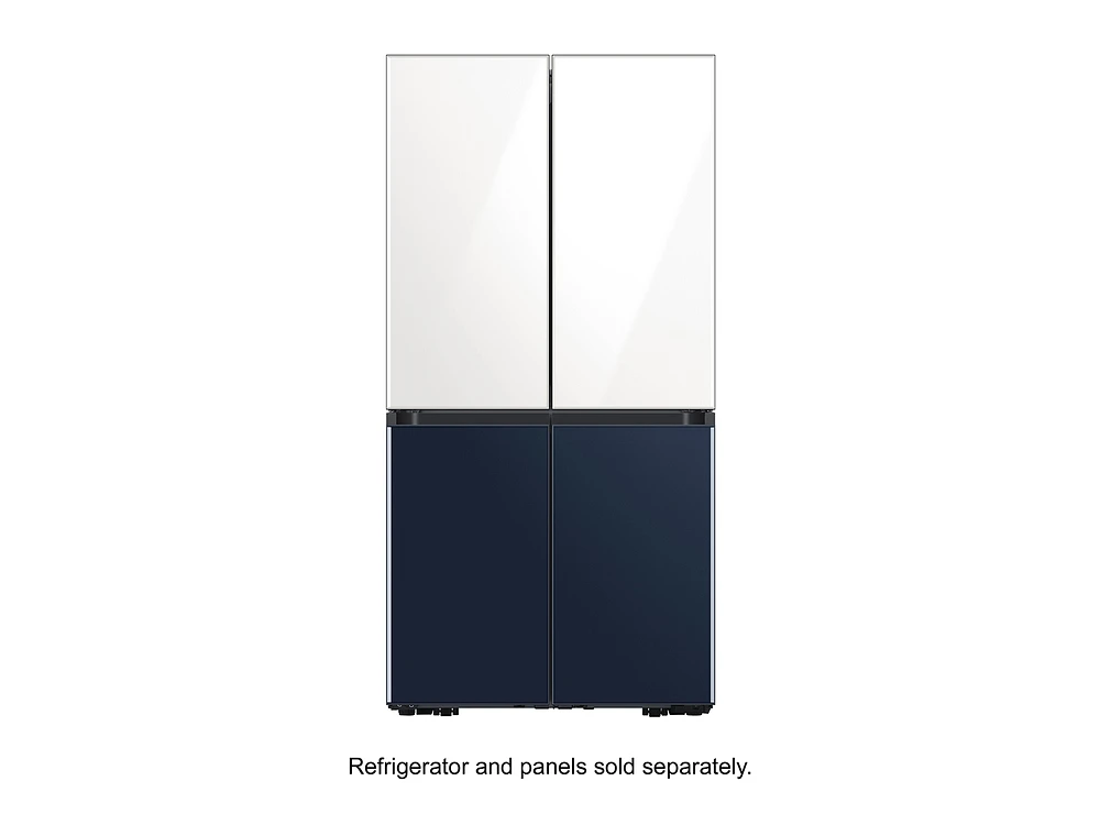 RA-F18DUU35/AA | BESPOKE 4-Door Flex™ Refrigerator Panel in White Glass - Top Panel | Samsung Business US