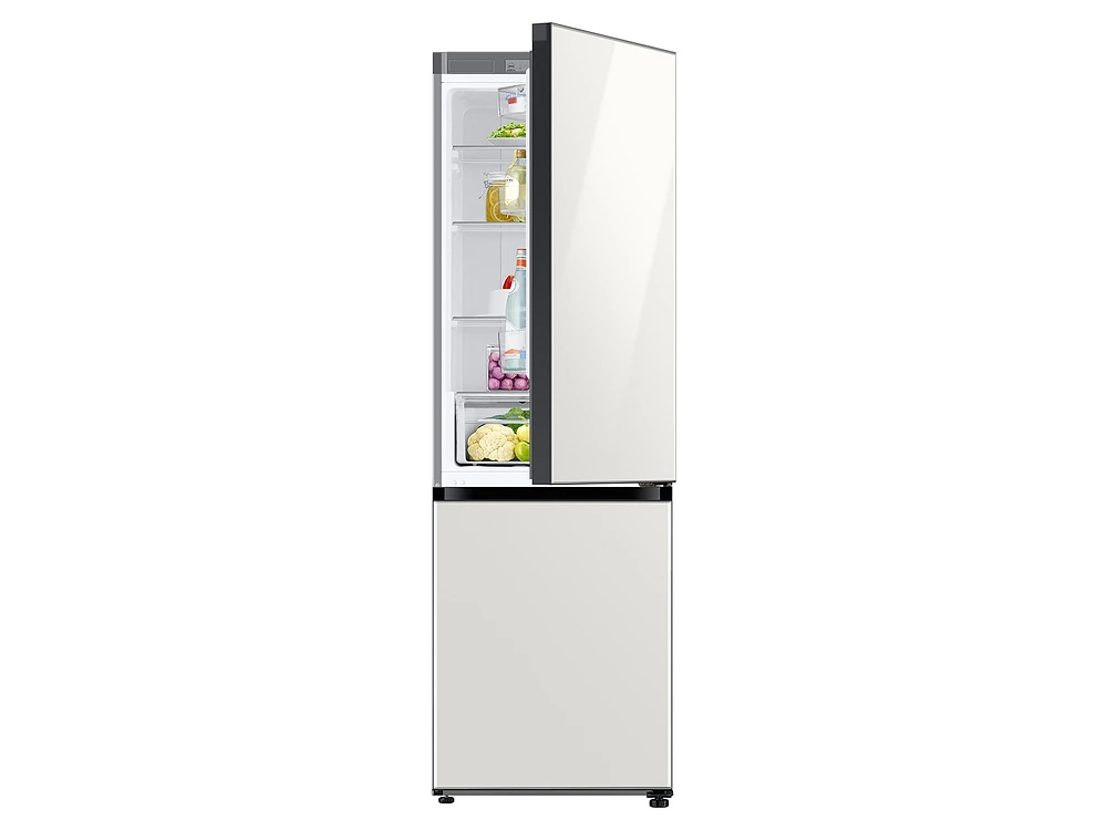 RB12A300635/AA | 12.0 cu. ft. BESPOKE Bottom Freezer Refrigerator with Customizable Colors and Flexible Design in White Glass | Samsung Business US