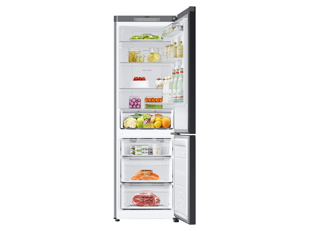 RB12A300635/AA | 12.0 cu. ft. BESPOKE Bottom Freezer Refrigerator with Customizable Colors and Flexible Design in White Glass | Samsung Business US