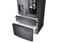 22 cu. ft. 4-Door French Door, Counter Depth Refrigerator with 21.5 inch Touch Screen Family Hub™ in Black Stainless Steel Refrigerator - RF22R7551SG/AA | Samsung US