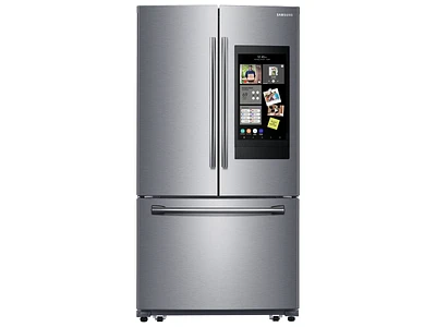 25.1 cu. ft. 3-Door French Door Refrigerator with Family Hub™ in Stainless Steel Refrigerators - RF262BEAESR/AA | Samsung US