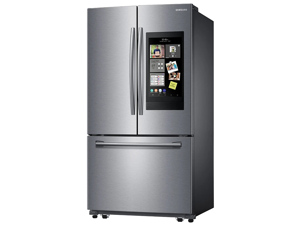 25.1 cu. ft. 3-Door French Door Refrigerator with Family Hub™ in Stainless Steel Refrigerators - RF262BEAESR/AA | Samsung US