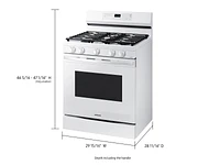 6.0 cu. ft. Smart Freestanding Gas Range with Integrated Griddle in Ranges