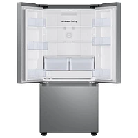 22 cu. ft. Smart 3-Door French Door Refrigerator with External Water Dispenser in Fingerprint Resistant Stainless Steel Refrigerators - RF22A4221SR/AA | Samsung US