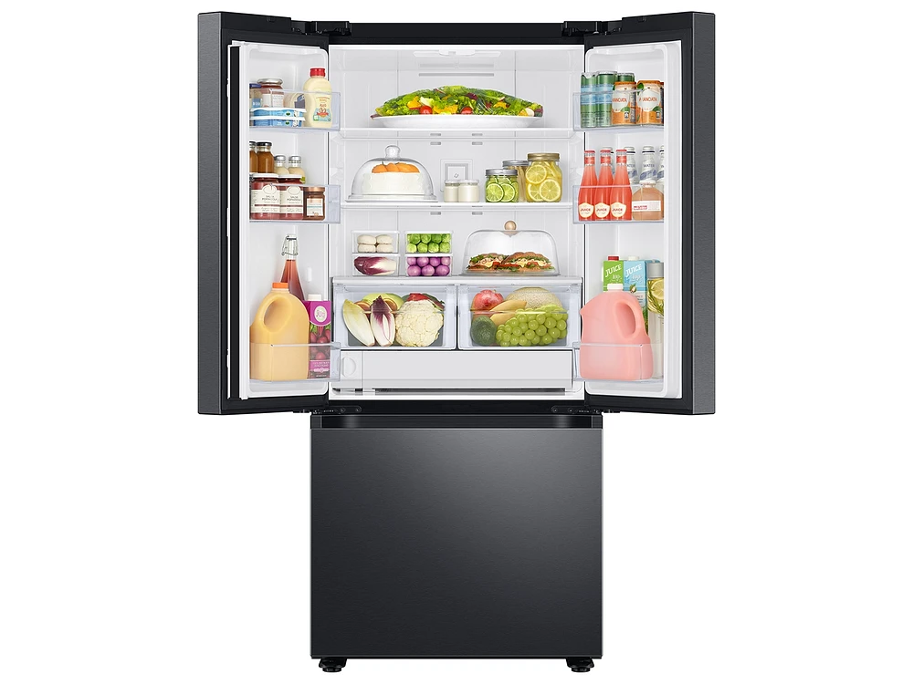 RF22A4121SG/AA | 22 cu. ft. Smart 3-Door French Door Refrigerator in Black Stainless Steel | Samsung Business US