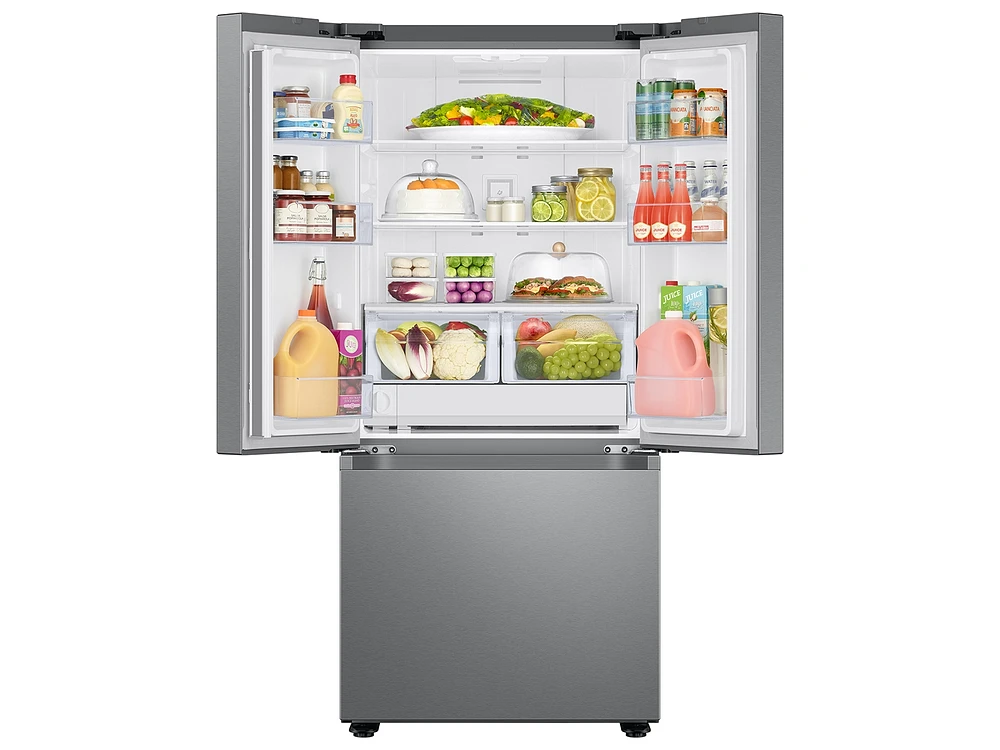 22 cu. ft. Smart 3-Door French Door Refrigerator in Stainless Steel Refrigerators