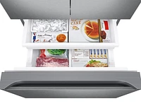 22 cu. ft. Smart 3-Door French Door Refrigerator in Stainless Steel Refrigerators