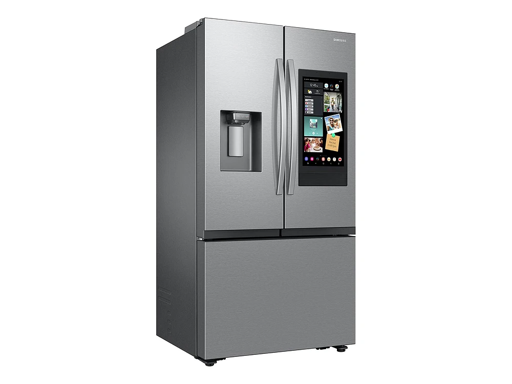 25 cu. ft.  Mega Capacity Counter Depth 3-Door French Door Refrigerator with Family Hub™ in Stainless Steel | Samsung US