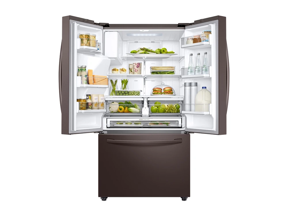 RF23R6201DT/AA | 23 cu. ft. Counter Depth 3-Door French Door Refrigerator with CoolSelect Pantry™ in Tuscan Stainless Steel | Samsung Business US