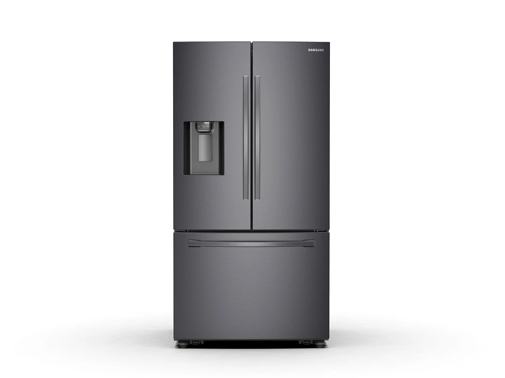 RF23R6201SG/AA | 23 cu. ft. 3-Door French Door, Counter Depth Refrigerator with CoolSelect Pantry™ in Black Stainless Steel| Samsung Business US