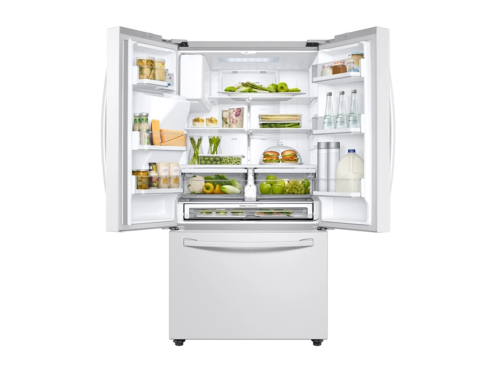 RF23R6201WW/AA | 23 cu. ft. 3-Door French Door, Counter Depth Refrigerator with CoolSelect Pantry™ in White | Samsung Business US