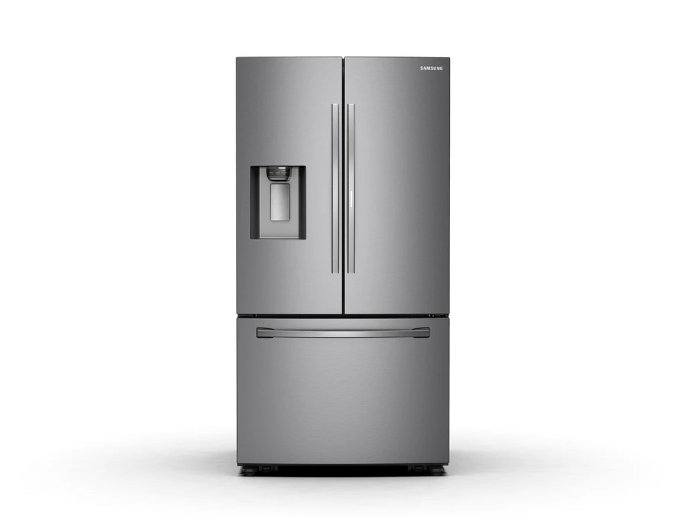 RF23R6301SR/AA | 23 cu. ft. Counter Depth 3-Door French Door Food Showcase Refrigerator in Stainless Steel | Samsung Business US