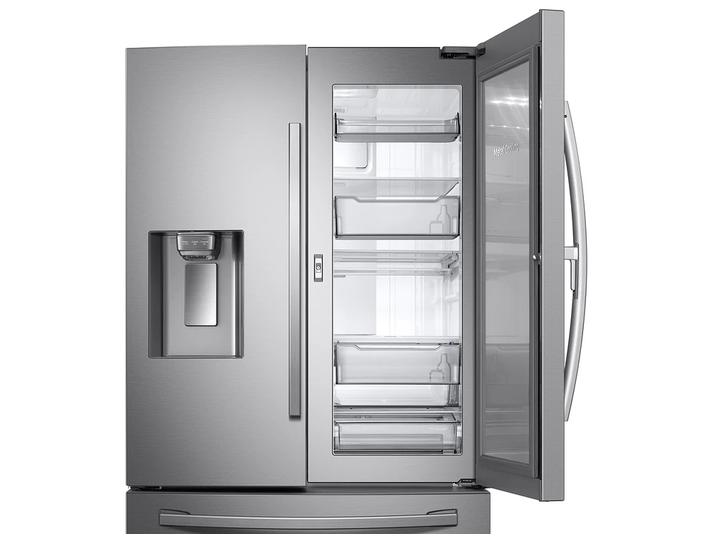 RF23R6301SR/AA | 23 cu. ft. Counter Depth 3-Door French Door Food Showcase Refrigerator in Stainless Steel | Samsung Business US