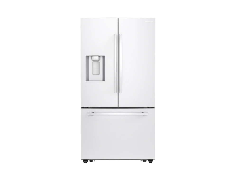 RF27T5201WW/AA | 27 cu. ft. Large Capacity 3-Door French Door Refrigerator with External Water & Ice Dispenser in White | Samsung Business US