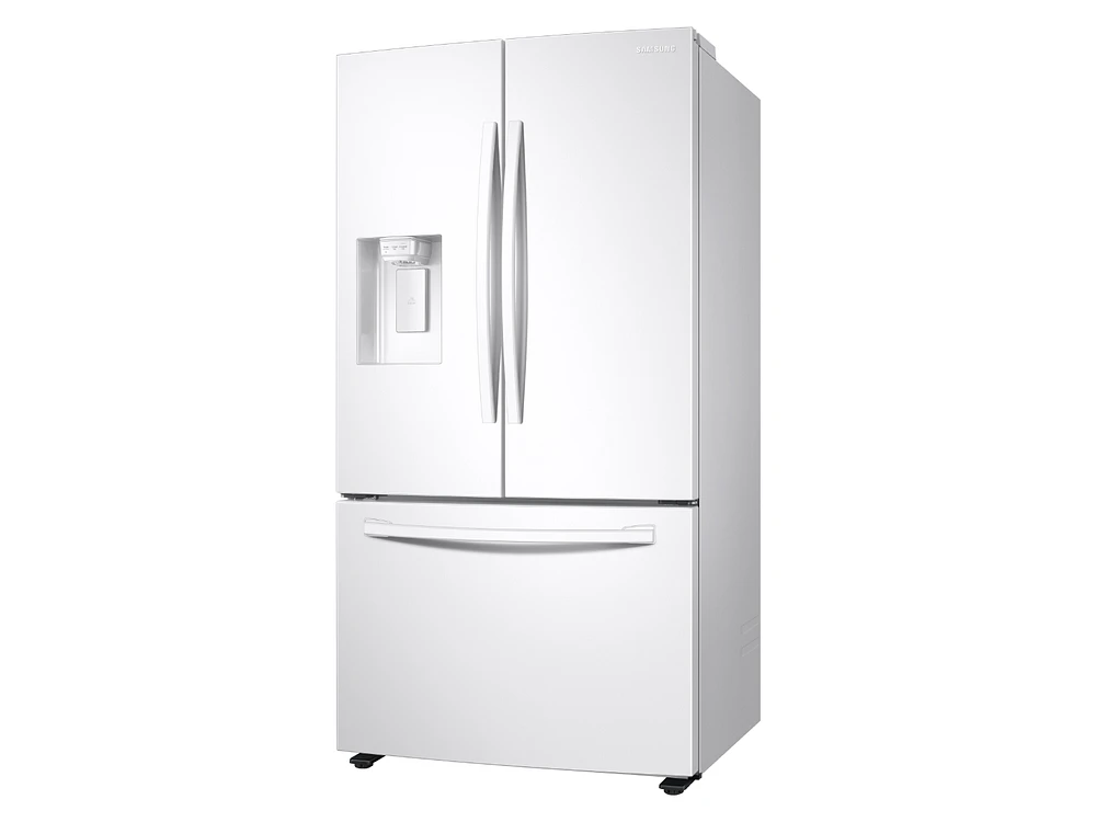 RF27T5201WW/AA | 27 cu. ft. Large Capacity 3-Door French Door Refrigerator with External Water & Ice Dispenser in White | Samsung Business US