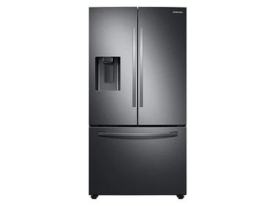 27 cu. ft. Large Capacity 3-Door French Door Refrigerator with Dual Ice Maker in Stainless Steel Refrigerators