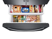 Black Stainless Steel 26.5 cu. ft. 3-Door French Door Family Hub Fridge | Samsung US