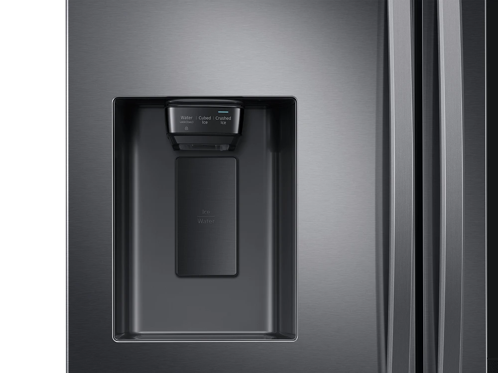 Black Stainless Steel 26.5 cu. ft. 3-Door French Door Family Hub Fridge | Samsung US