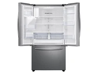 26.5 cu. ft. Large Capacity 3-Door French Door Refrigerator with Family Hub™ and External Water & Ice Dispenser in Stainless Steel Refrigerators