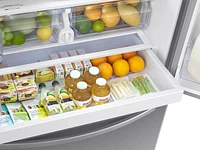 26.5 cu. ft. Large Capacity 3-Door French Door Refrigerator with Family Hub™ and External Water & Ice Dispenser in Stainless Steel Refrigerators