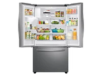 26.5 cu. ft. Large Capacity 3-Door French Door Refrigerator with Family Hub™ and External Water & Ice Dispenser in Stainless Steel Refrigerators