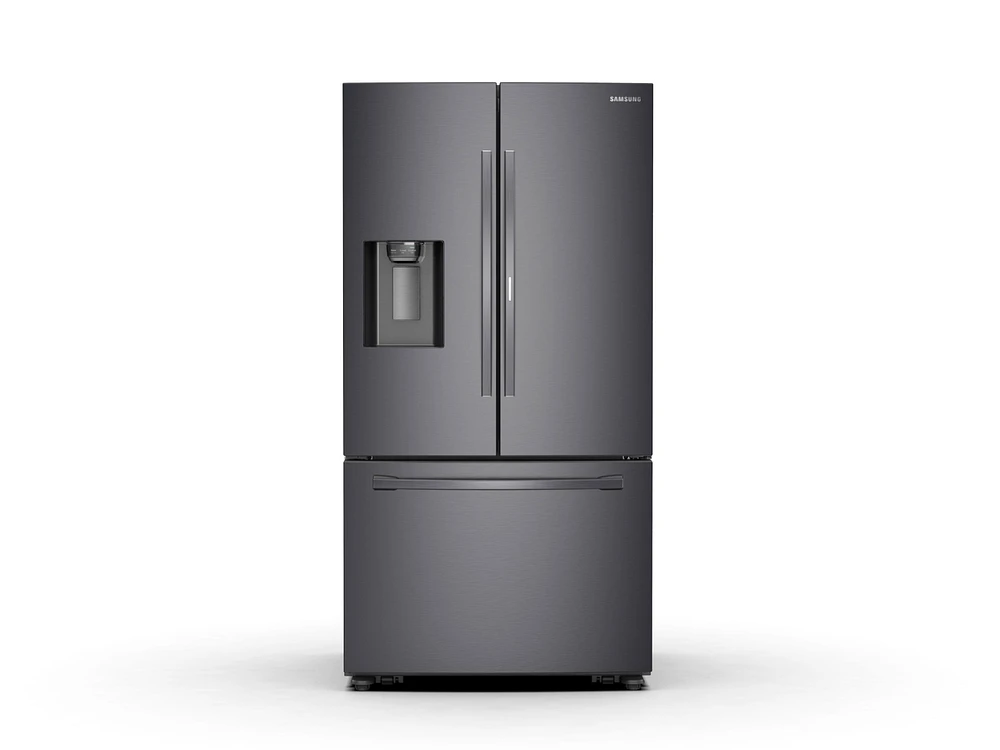 RF28R6301SG/AA | 28 cu. ft. 3-Door French Door, Full Depth Refrigerator with Food Showcase in Black Stainless Steel | Samsung Business US