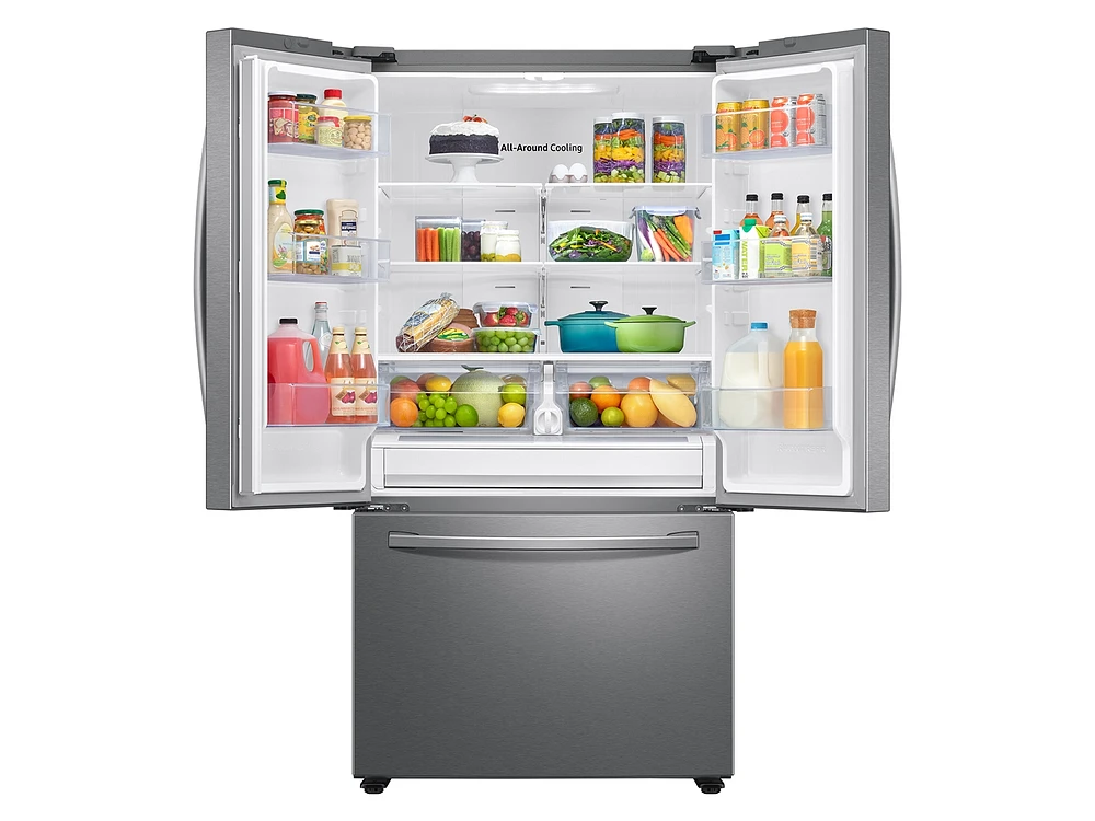 Stainless Steel 28 cu. ft. Large Capacity 3-Door French Door Refrigerator | Samsung US