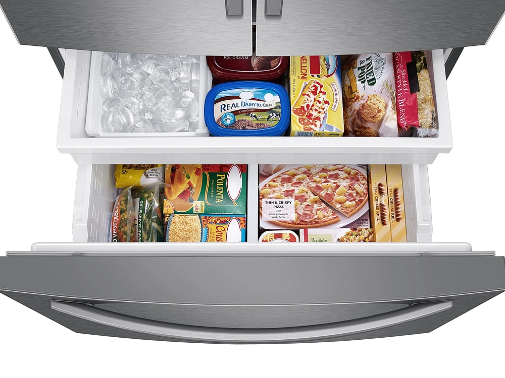 RF28T5F01SR/AA | 28 cu. ft. 3-Door French Door Refrigerator with Family Hub™ in Stainless Steel | Samsung Business US