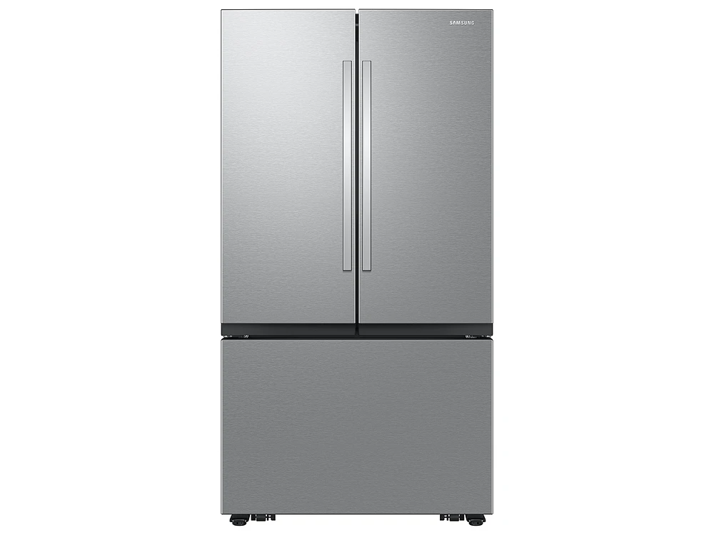 27 cu. ft. Mega Capacity Counter Depth 3-Door French Door Refrigerator with Dual Auto Ice Maker in Stainless Steel | Samsung Business US