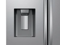 25 cu. ft.  Mega Capacity Counter Depth 3-Door French Door Refrigerator with Family Hub™ in Stainless Steel | Samsung US